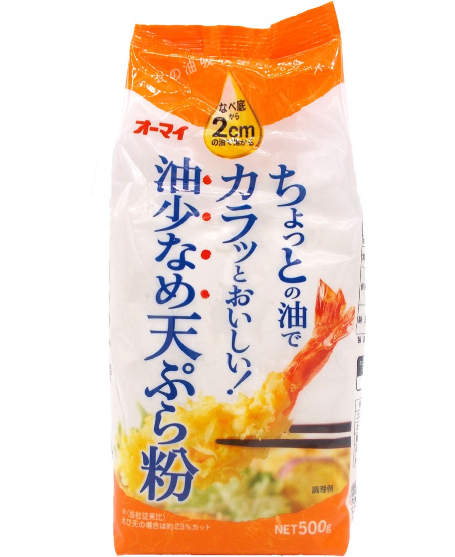 日本食品 | 油少なめ天ぷら粉 500G | オーマイ