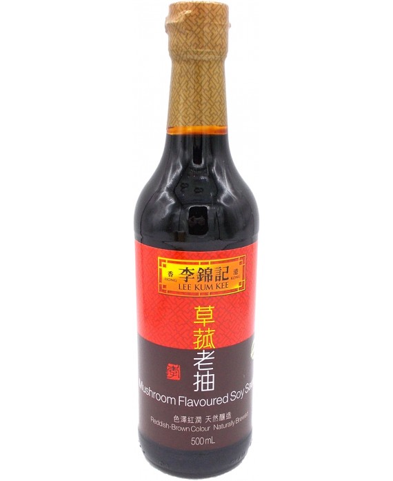 李錦記 たまりキノコ醤油 (草菰老抽) - 500ml