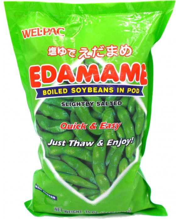 Frozen edamame soybeans - 454g
