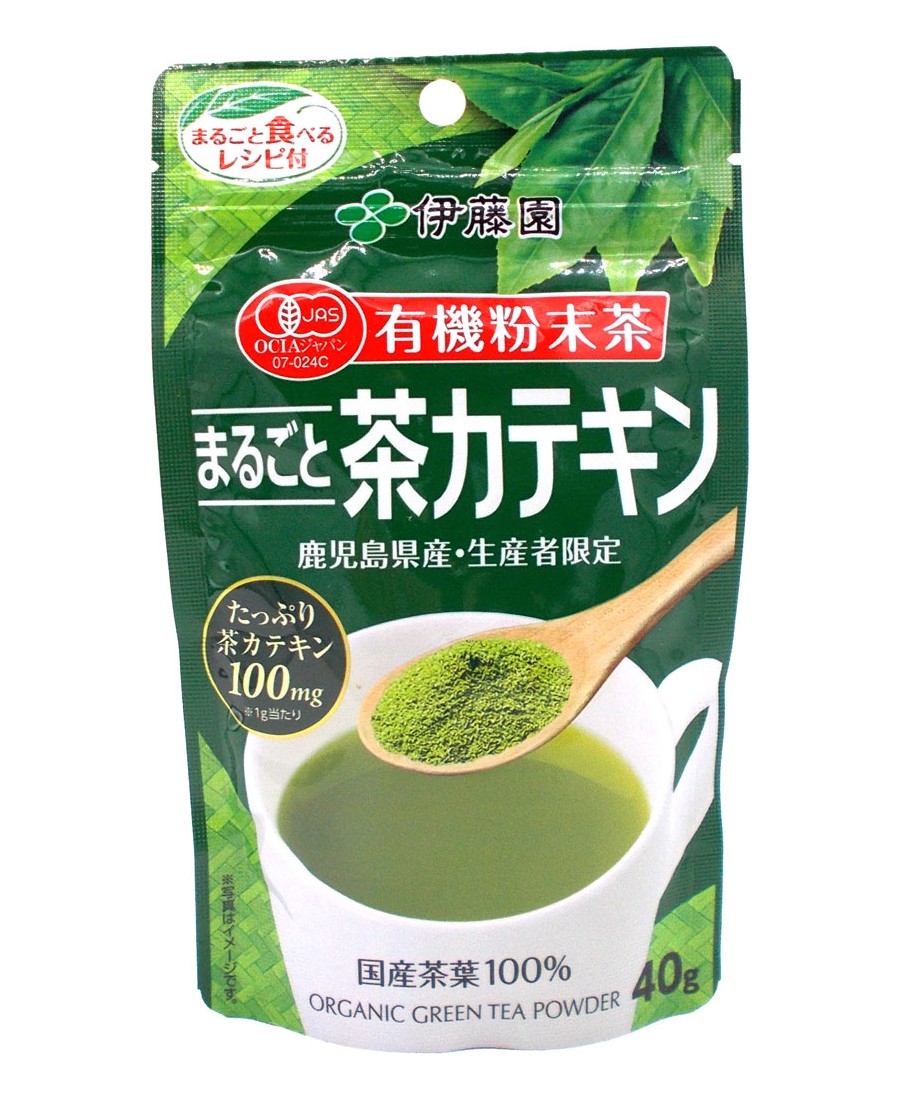 有機粉末茶 まるごと茶カテキン (40G) 伊藤園 YOSASO