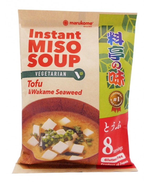 Instant miso soup with tofu