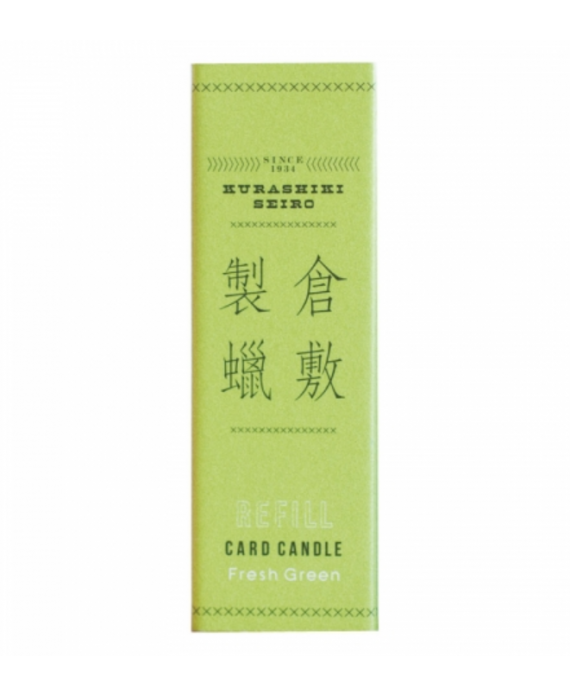 Recharge Candle Card parfum vert